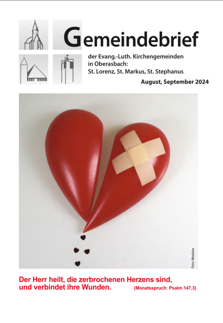 Gemeindebrief Oberasbach August-September 24 Titel