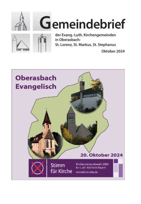 Titelbild Gemeindebrief Oktober 24