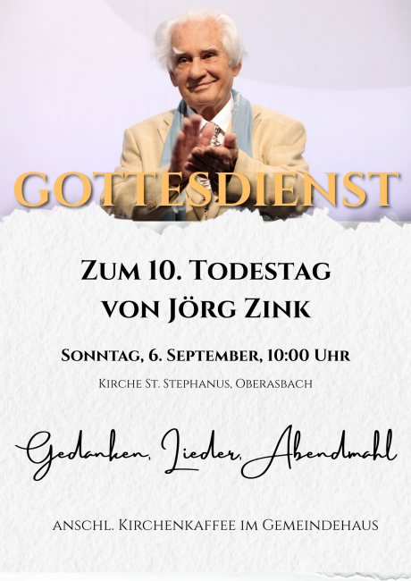 Einladungsplakat zum Gottesdienst