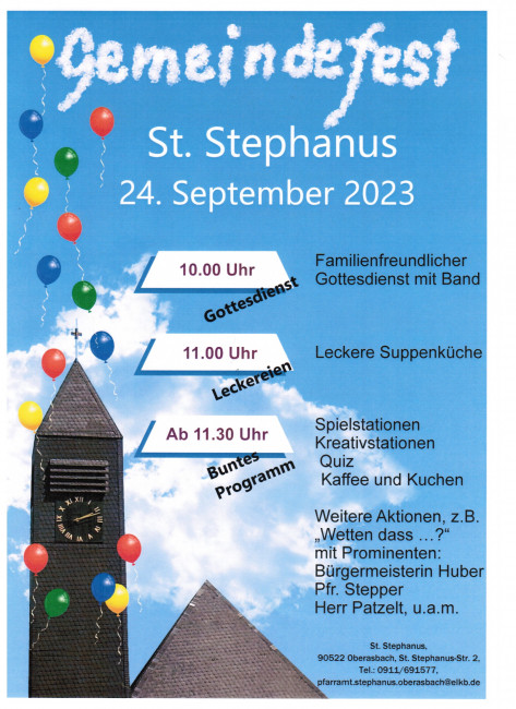 Plakat Gemeindefest